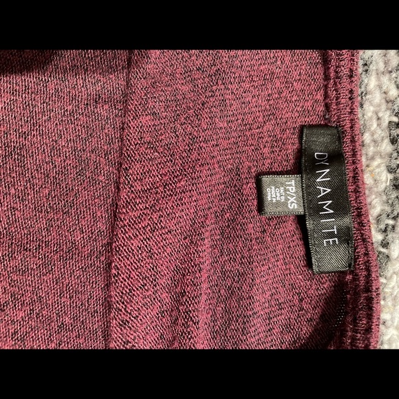 Burgundy long sleeve top from Dynamite - Picture 3 of 3